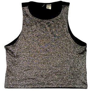 Sparkly Metallic Black Tank